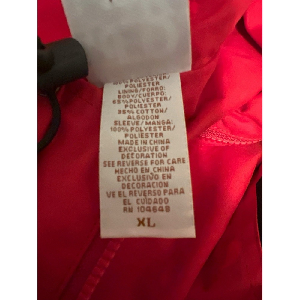 Ohio State Buckeyes Red Pullover Windbreaker Jacket XL Hooded‎ Red Oak - Picture 5 of 7